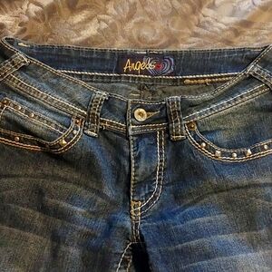 Low rise y2k blue angel jeans size 5